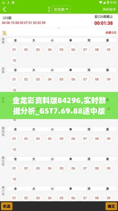 金龍彩資料版84296,實時數(shù)據(jù)分析_GST7.69.88適中版