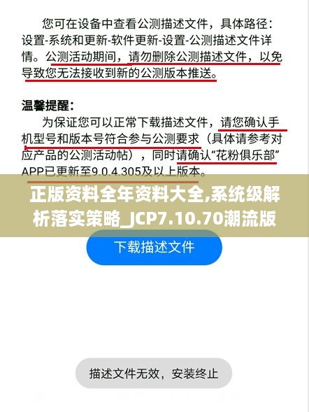 正版資料全年資料大全,系統(tǒng)級解析落實(shí)策略_JCP7.10.70潮流版