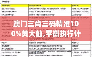 澳門三肖三碼精準(zhǔn)100%黃大仙,平衡執(zhí)行計劃實施_UIO1.34.69創(chuàng)意版