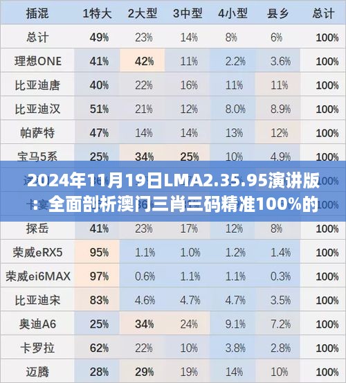 2024年11月19日LMA2.35.95演講版：全面剖析澳門(mén)三肖三碼精準(zhǔn)100%的背景與意義及實(shí)戰(zhàn)經(jīng)驗(yàn)