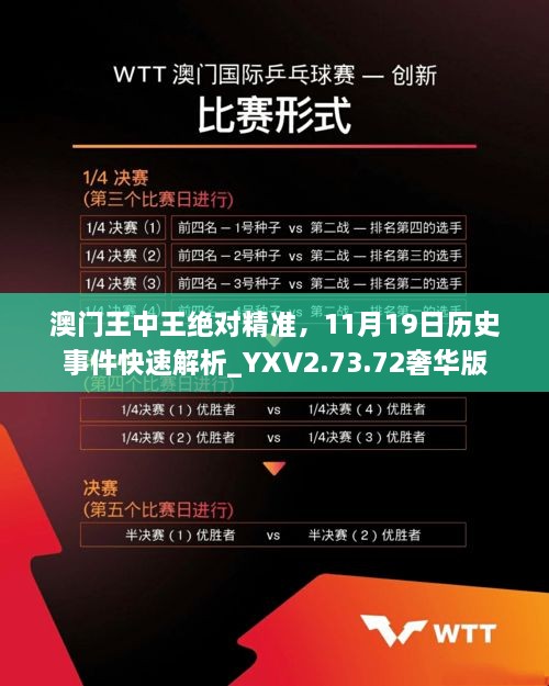 澳門王中王絕對(duì)精準(zhǔn)，11月19日歷史事件快速解析_YXV2.73.72奢華版