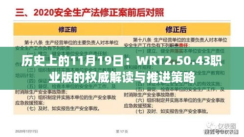 歷史上的11月19日：WRT2.50.43職業(yè)版的權(quán)威解讀與推進(jìn)策略