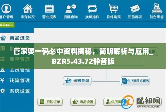 管家婆一碼必中資料揭秘，簡(jiǎn)明解析與應(yīng)用_BZR5.43.72靜音版