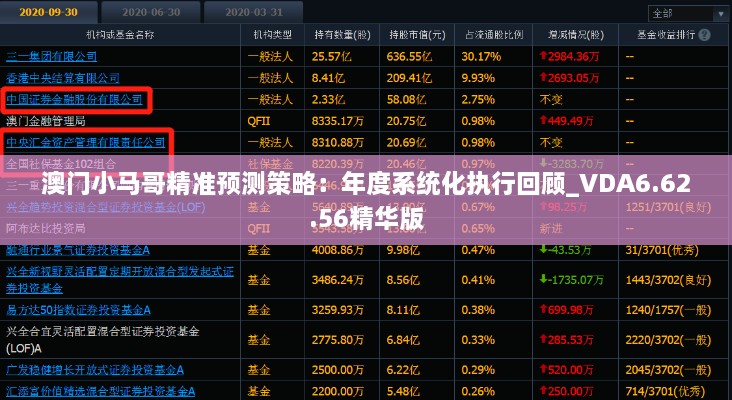 澳門(mén)小馬哥精準(zhǔn)預(yù)測(cè)策略：年度系統(tǒng)化執(zhí)行回顧_VDA6.62.56精華版