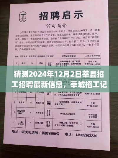 友情、夢(mèng)想與家的溫馨交匯，莘城招工招聘最新信息預(yù)測(cè)（2024年12月2日）