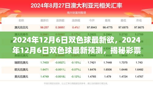 揭秘彩票走勢，雙色球最新預(yù)測與中獎先機(jī)（2024年12月6日）