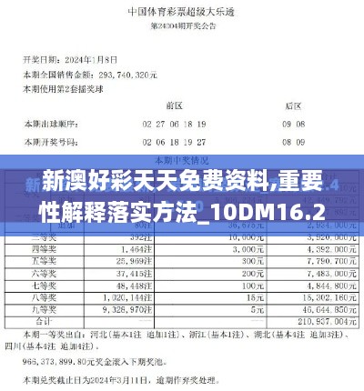 新澳好彩天天免費(fèi)資料,重要性解釋落實(shí)方法_10DM16.286