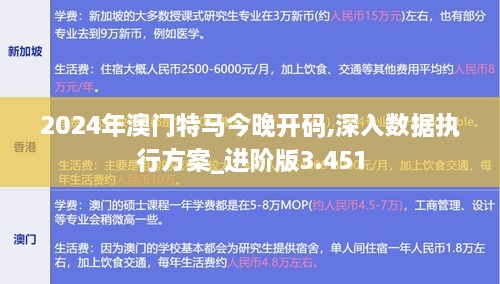 2024年澳門特馬今晚開碼,深入數(shù)據(jù)執(zhí)行方案_進(jìn)階版3.451