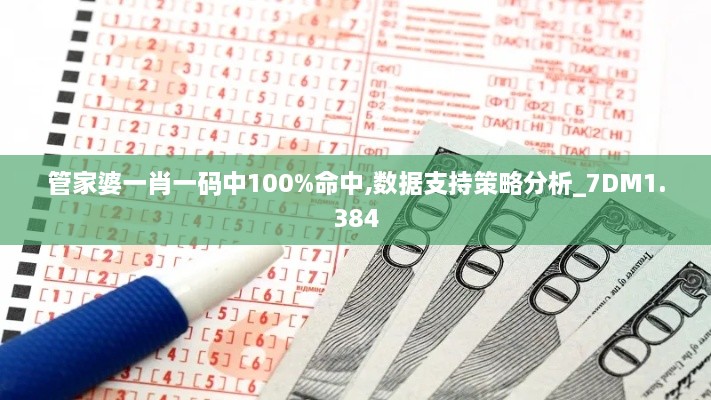 管家婆一肖一碼中100%命中,數據支持策略分析_7DM1.384