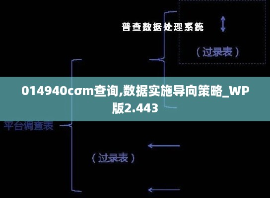 014940cσm查詢,數(shù)據(jù)實施導向策略_WP版2.443