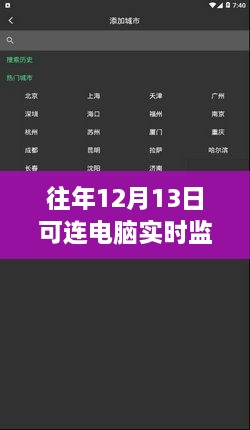 歷年12月13日精選，可連電腦實時監(jiān)視相機全解析與功能展示