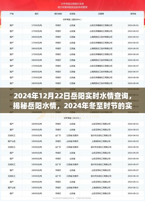 揭秘岳陽水情，冬至?xí)r節(jié)實時水情查詢指南（2024年）