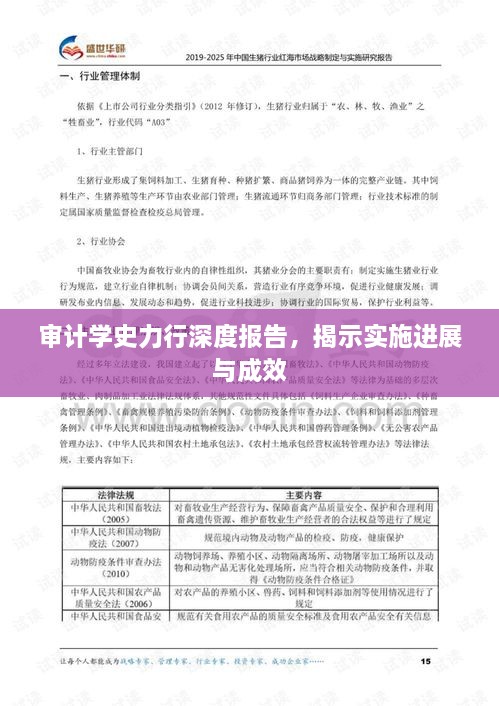 審計學史力行深度報告，揭示實施進展與成效