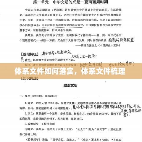 體系文件如何落實，體系文件梳理 