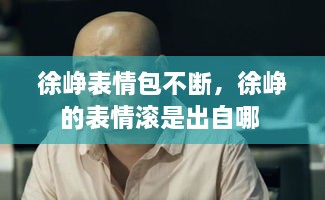 徐崢表情包不斷，徐崢的表情滾是出自哪 