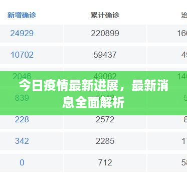 今日疫情最新進(jìn)展，最新消息全面解析