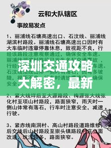 深圳交通攻略大解密，最新指南助你暢游無阻！