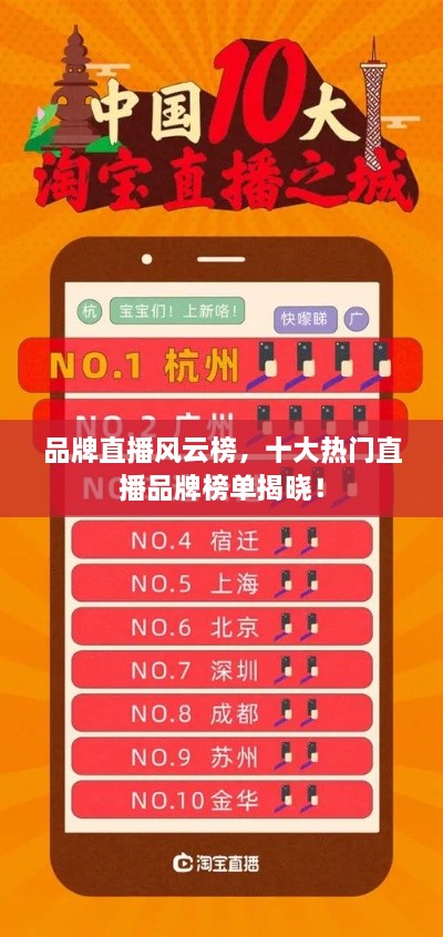品牌直播風(fēng)云榜，十大熱門直播品牌榜單揭曉！